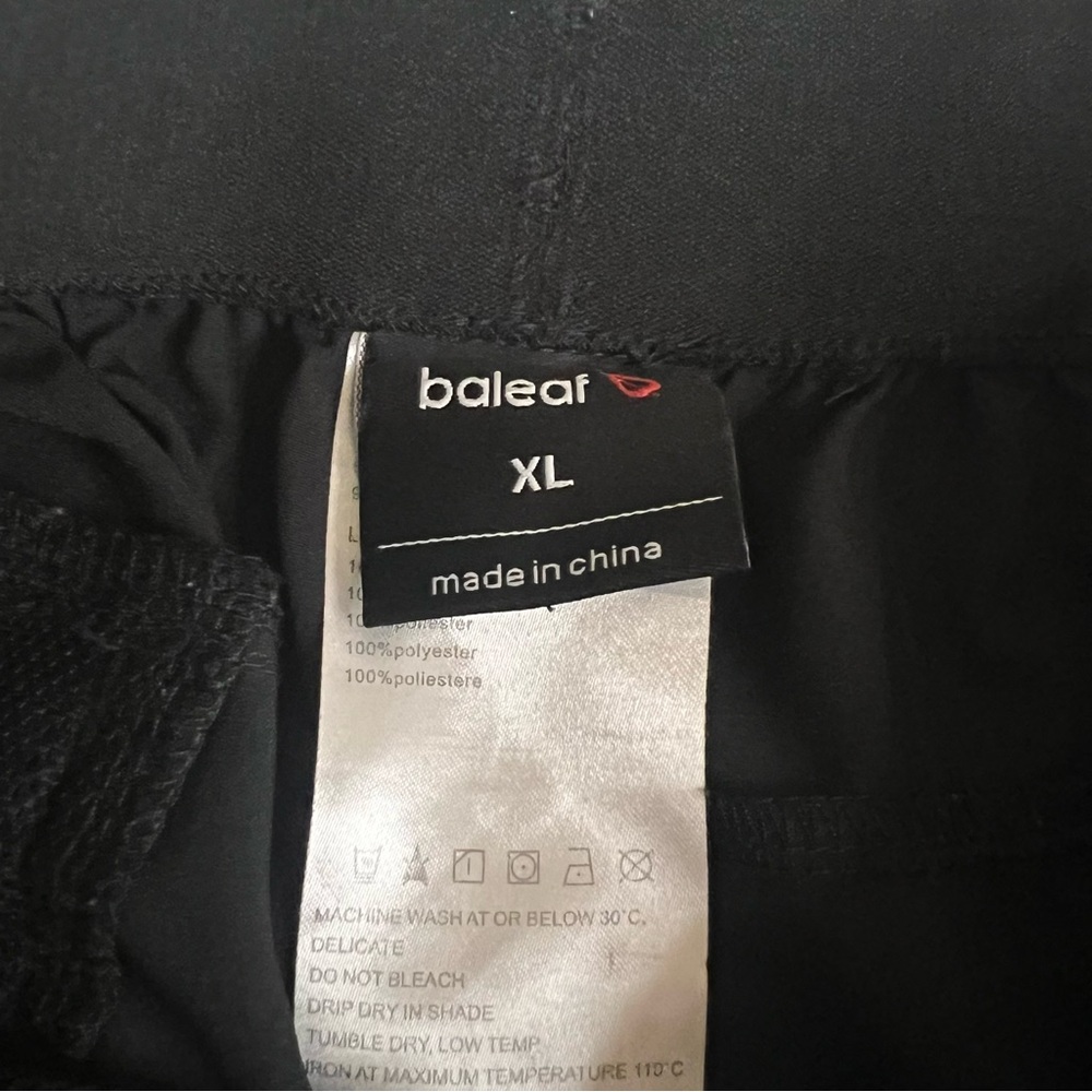 Baleaf Black Lightweight Athletic Jogger Pants Size XL - Picture 3 of 6